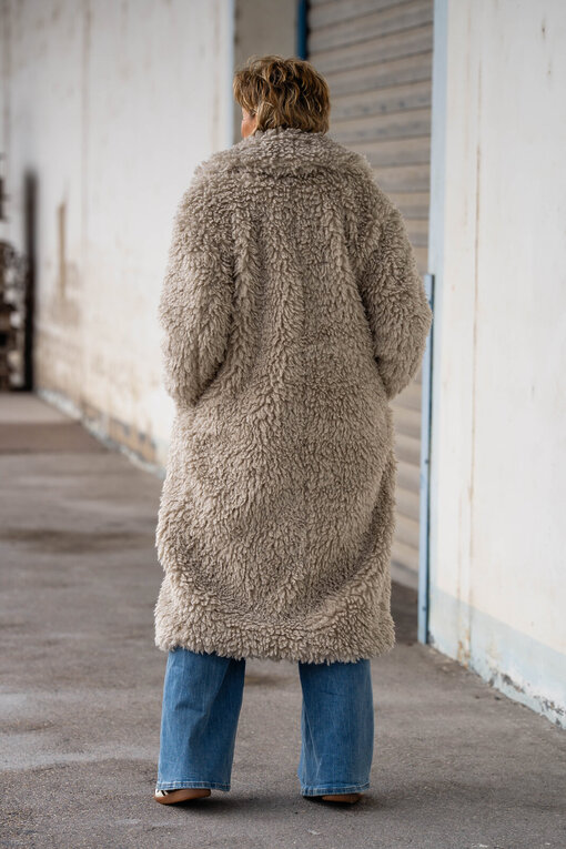 Mantel “LIZZ” warm grey (JV02)