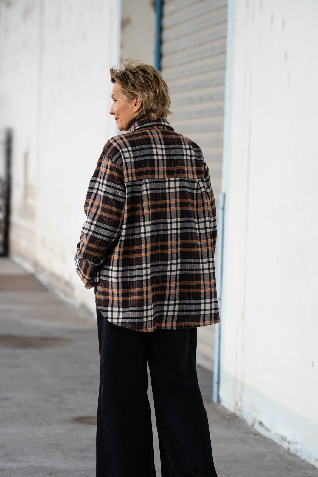 Kariertes Flanellhemd “TRACY” braun/beige (GW04)