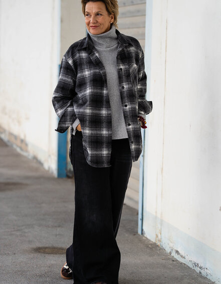 COTTON CANDY - Oversized Karo Hemd "ZOE" (CC04)