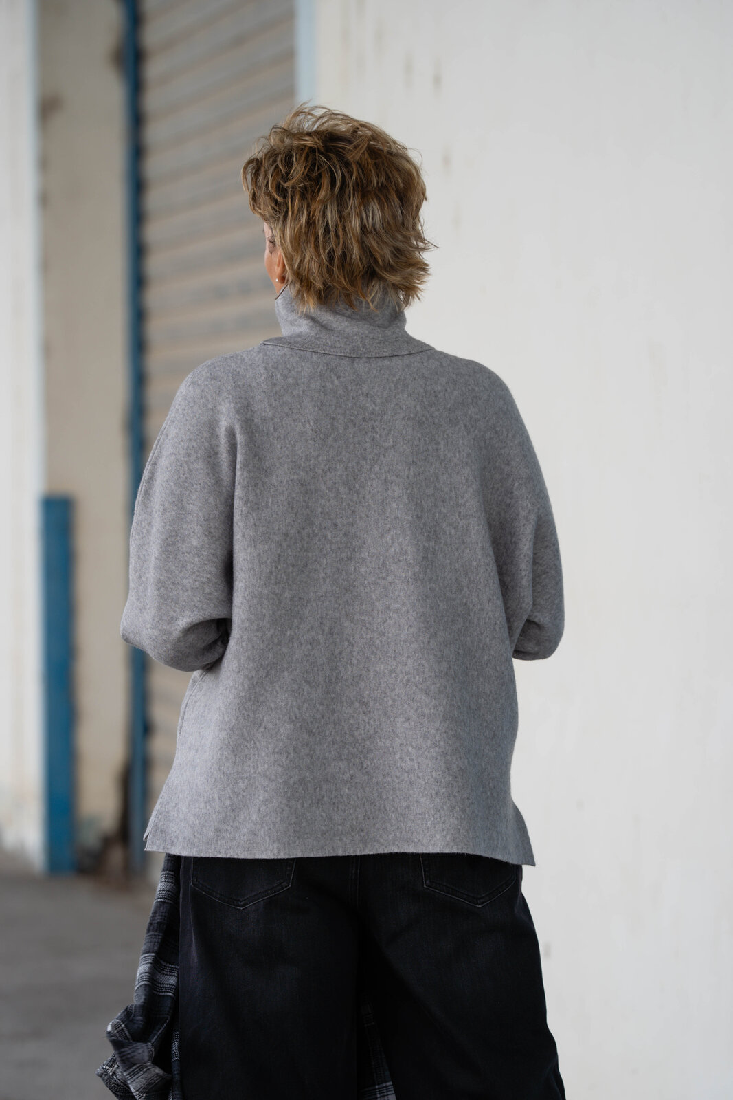 Strickpulli “SOPHIA” grau (GW205)