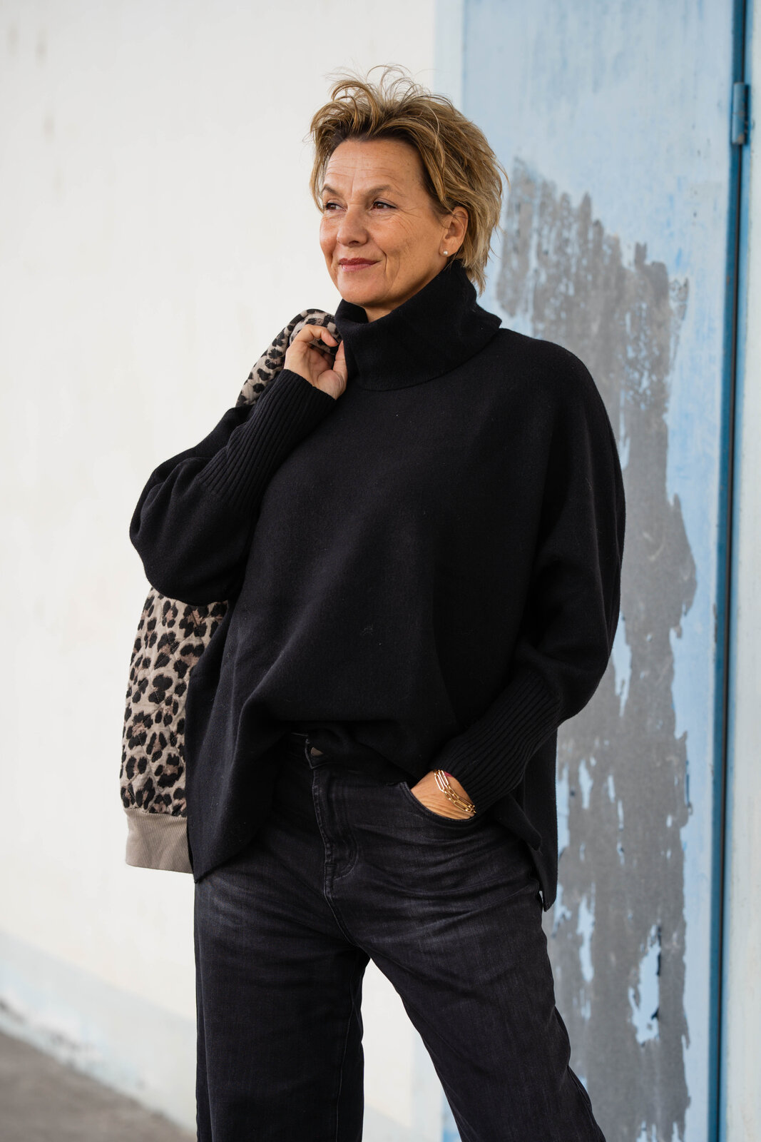 Strickpulli “SOPHIA” schwarz (GW205)