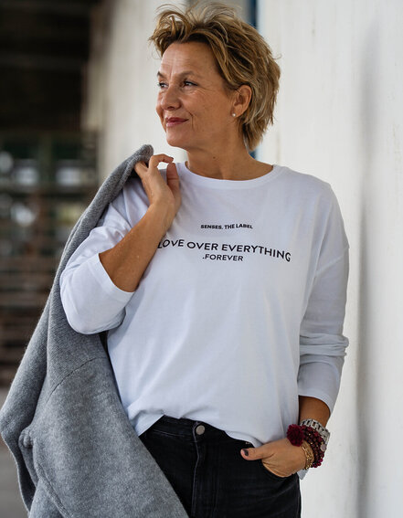 SENSES.THE LABEL - Lockeres Longsleeve "TAPI" (SE61)