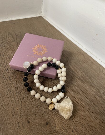 SCHMÜCKSTÜCK - Wickelarmband "MALA TWIN COCO" (SSK10)