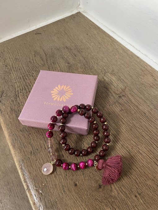 Wickelarmband “MALA TWIN BURGUNDY” (SSK18)