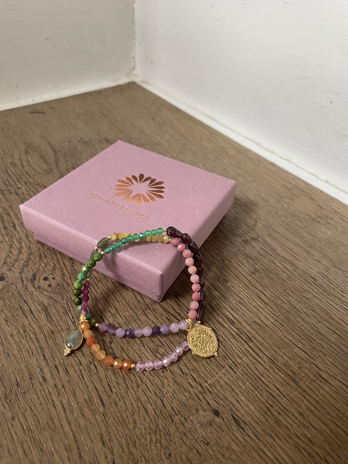 Wickelarmband “MALA TWIN PURPLE PASH” (SSK16)