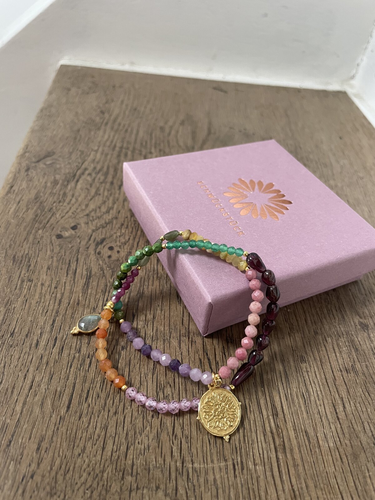 Wickelarmband “MALA TWIN PURPLE PASH” (SSK16)