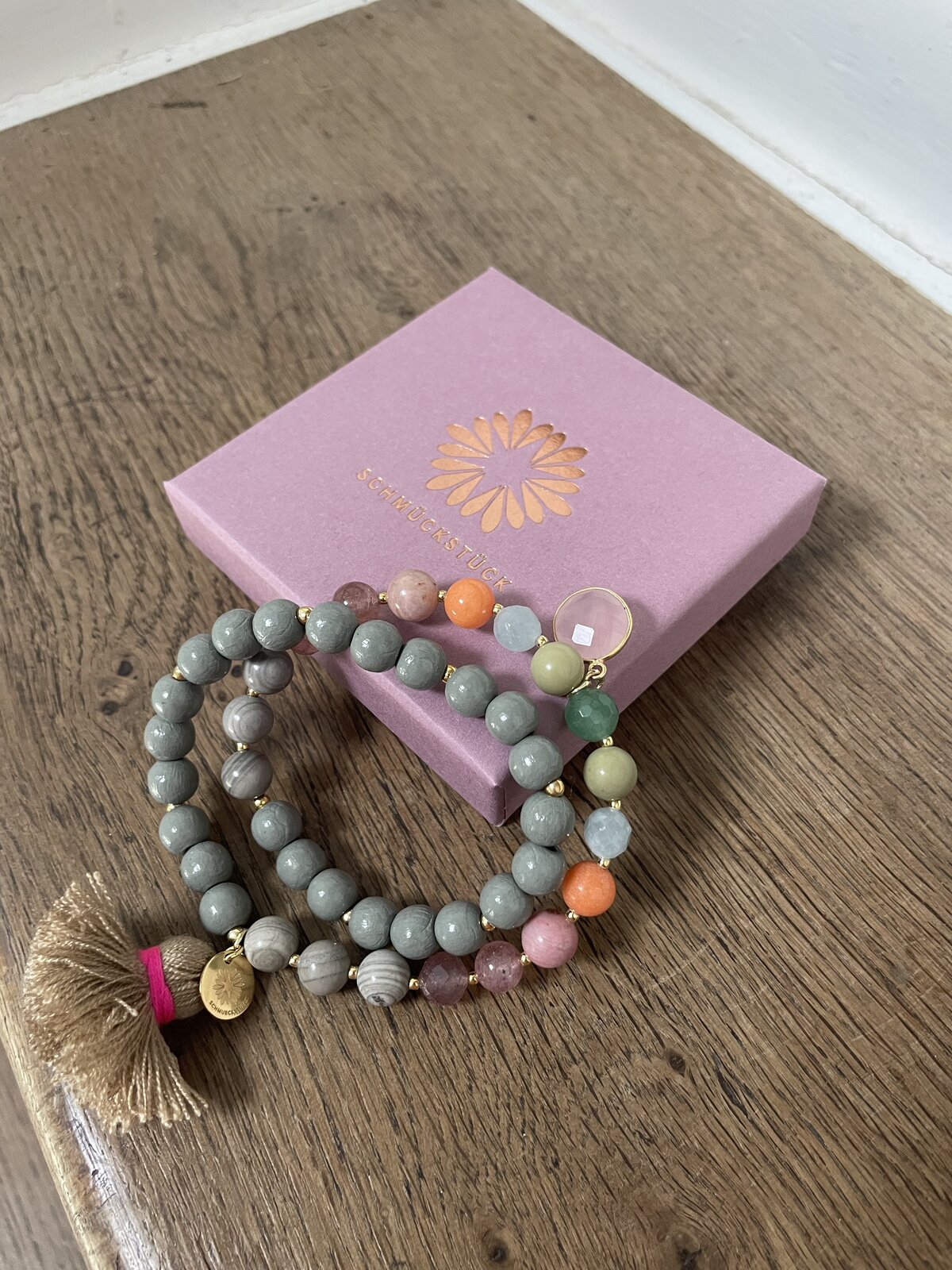 Wickelarmband “MALA TWIN COLOUR GREY” (SSK08)
