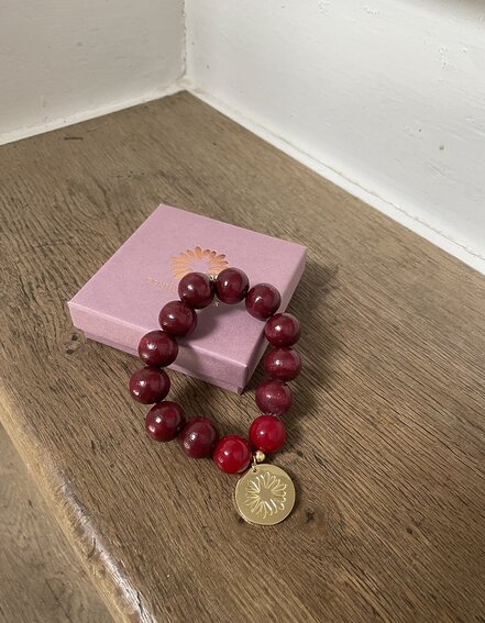 SCHMÜCKSTÜCK – Armband "HSD BURGUNDY" (SSK40)