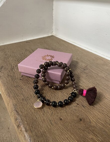 SCHMÜCKSTÜCK - Wickelarmband "MALA TWIN CHOCOLATE" (SSK06)