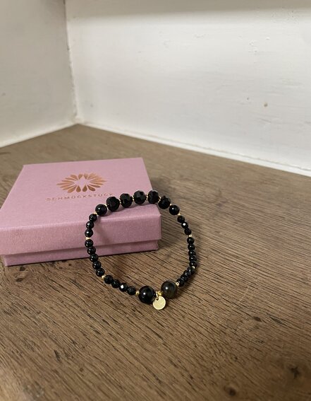 SCHMÜCKSTÜCK – Armband “Mala Single Black Mania" (SSK30)