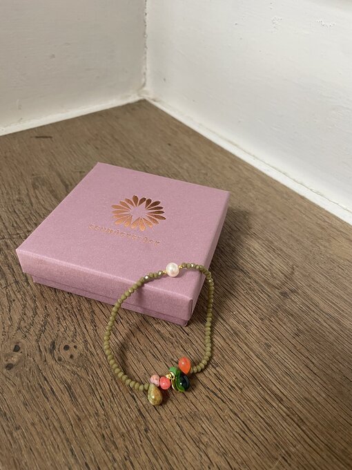 Armband “MALA SINGLE 6DROPS OLIVE” (SSK33)