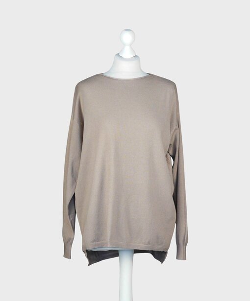 Feinstrickpulli “VIVIENNE” taupe (GW86)