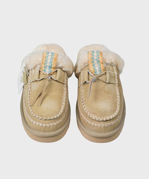 Pantolette Mokassin “LOTTA” beige (OOG05)