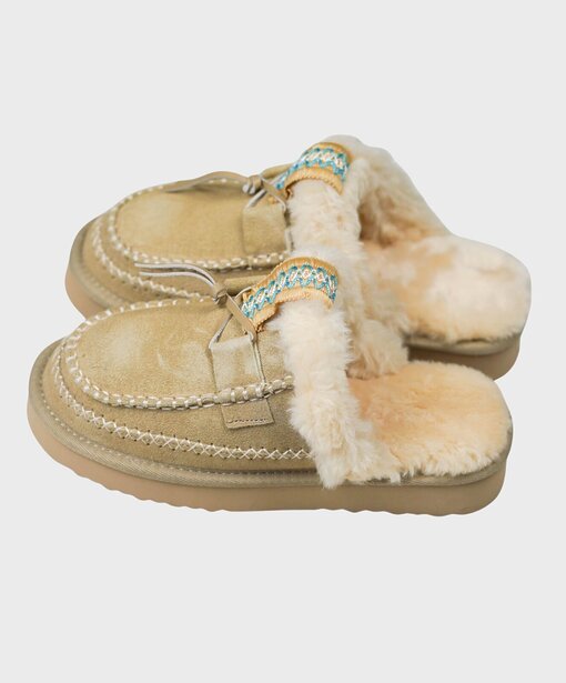 Pantolette Mokassin “LOTTA” beige (OOG05)