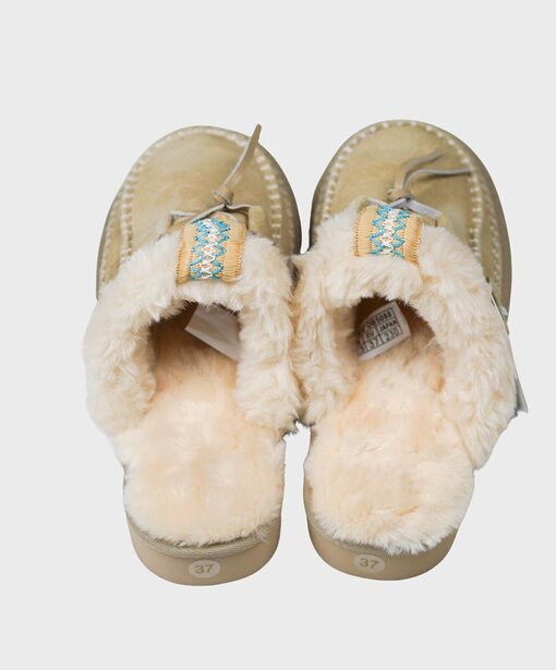Pantolette Mokassin “LOTTA” beige (OOG05)