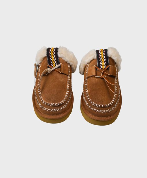 Pantolette Mokassin “LOTTA” camel (OOG05)