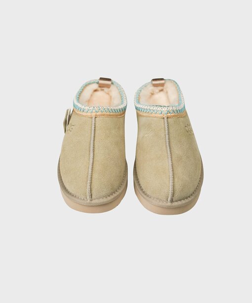 Pantoletten Tasman “MALU” beige (OOG07)