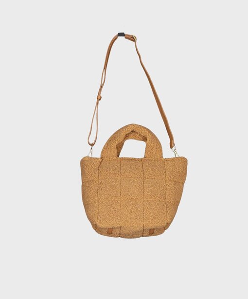 Teddyfell Handtasche “VIOLETTA” camel (OOG11)
