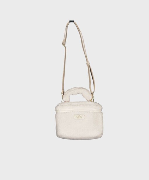 Teddyfell Tasche mit Wolle “KANJA” sand (OOG12)