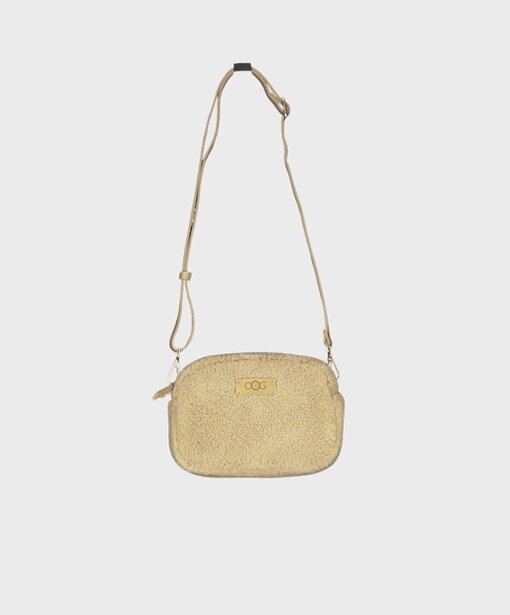 Kleine Teddyfell Tasche “XARA” khaki (OOG13)