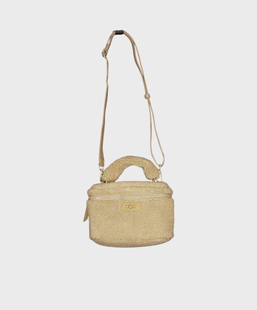 Teddyfell Tasche mit Wolle “KANJA” khaki (OOG12)