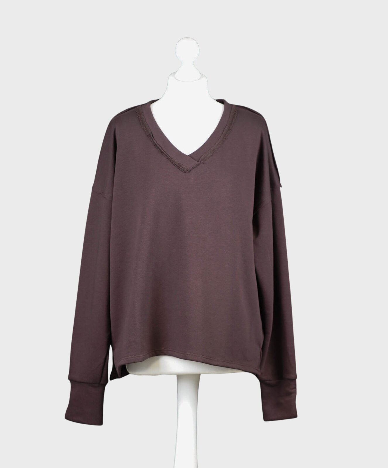 Lässiger Sweater “CALISTA” schokobraun (GW53)