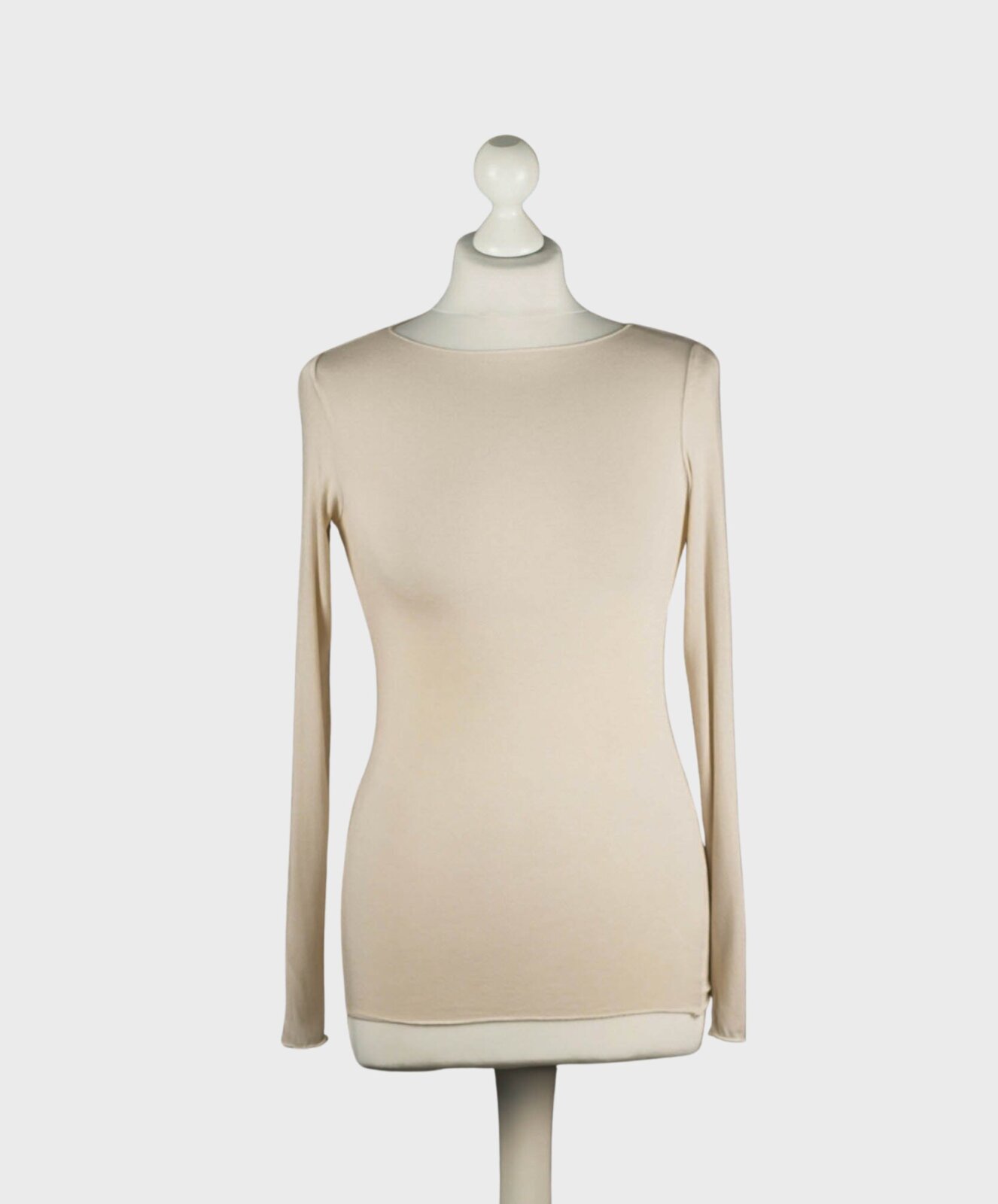Transparentes Shirt “ALESSIA” beige (BA60)