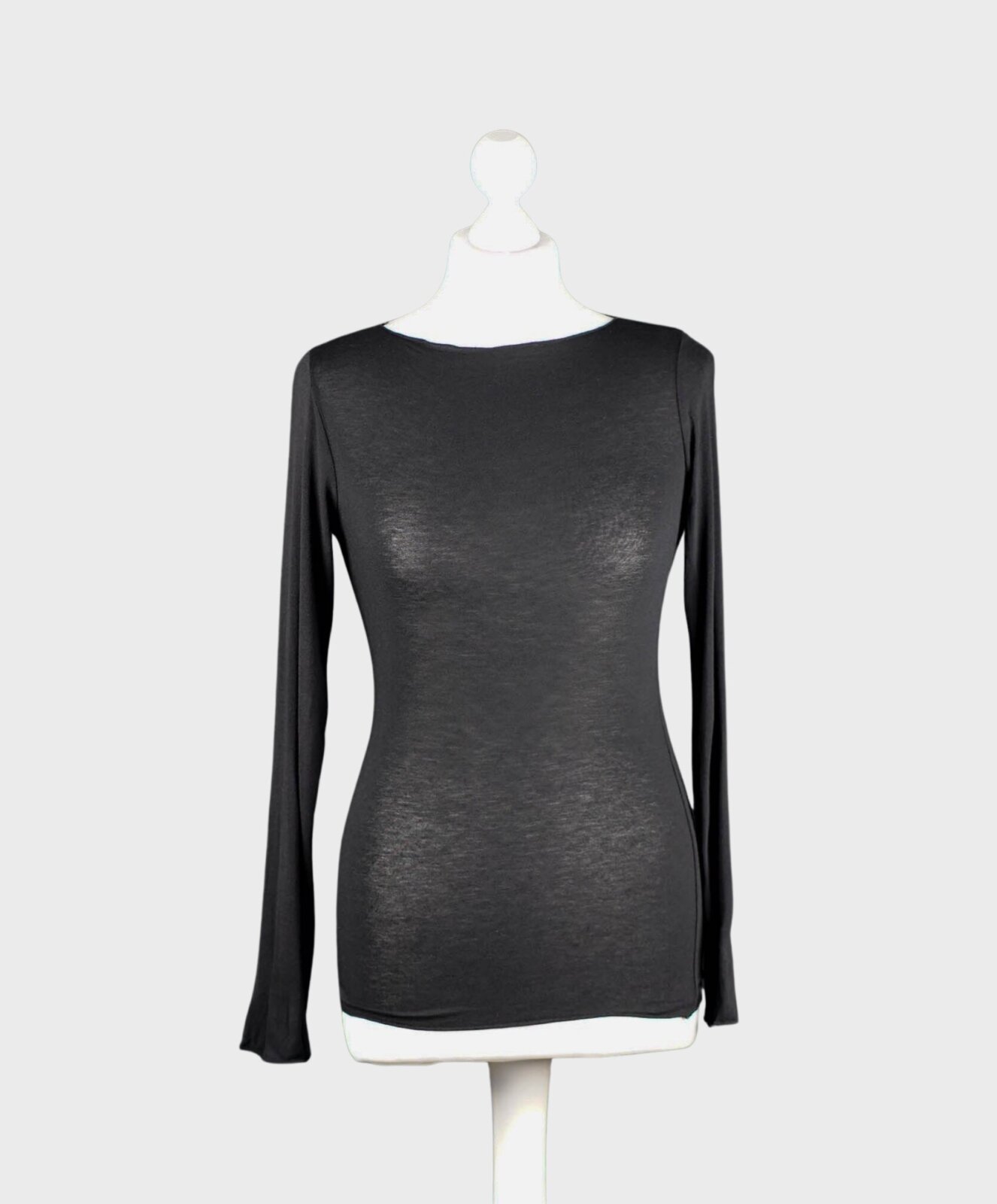 Transparentes Shirt “ALESSIA” schwarz (BA60)