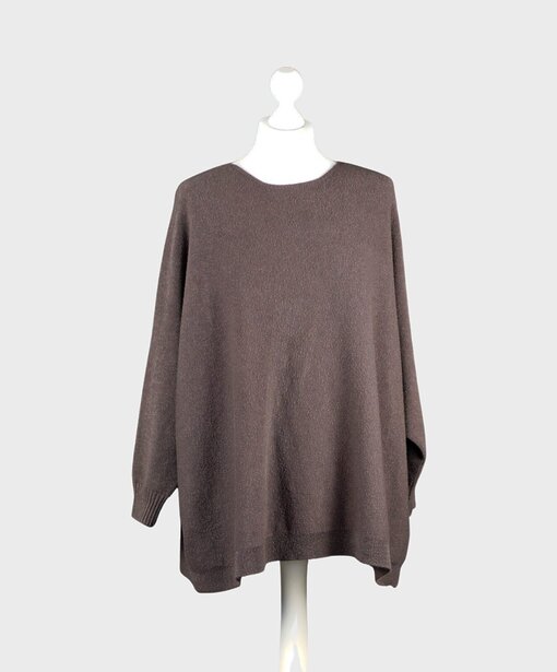 Feinstrick Pullover “ABBY” braun (GW82)