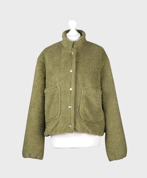 Kurze Teddyjacke “FRANKA” khaki (GW71)