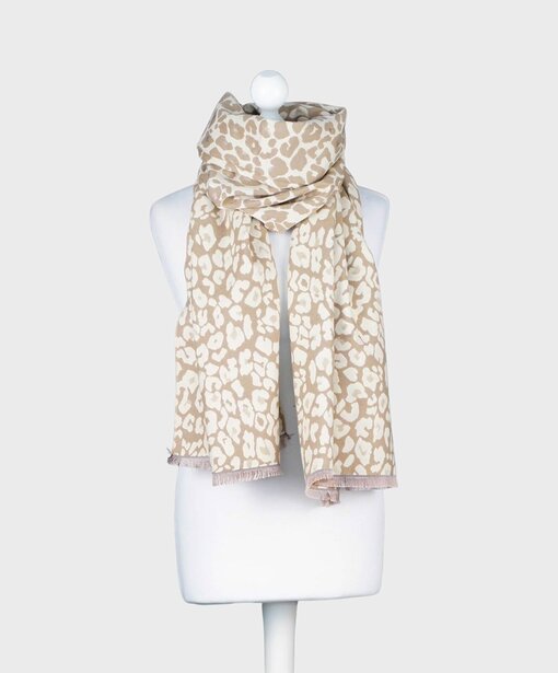 Leo Wendeschal mit Wolle “ZINA” leo beige (AS24)