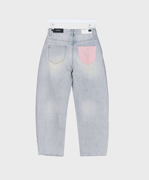 Jeans “YOANA POCKET” -sky blue-pink (ER91)