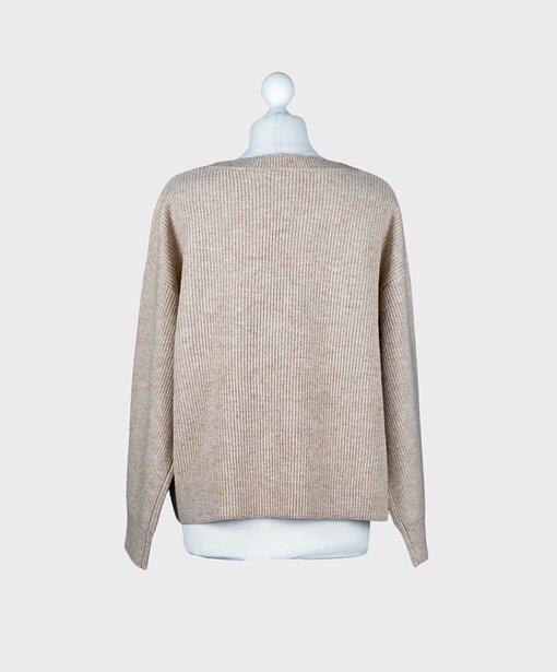Oversized Strickpullover “ADALINE” birch melange (ER94)