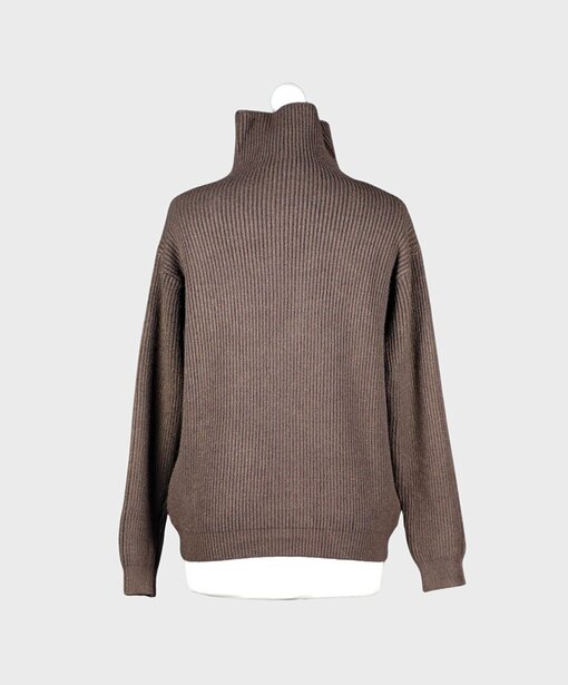 Klassischer Strickpullover “ROBERTA” schokobraun (GW202)