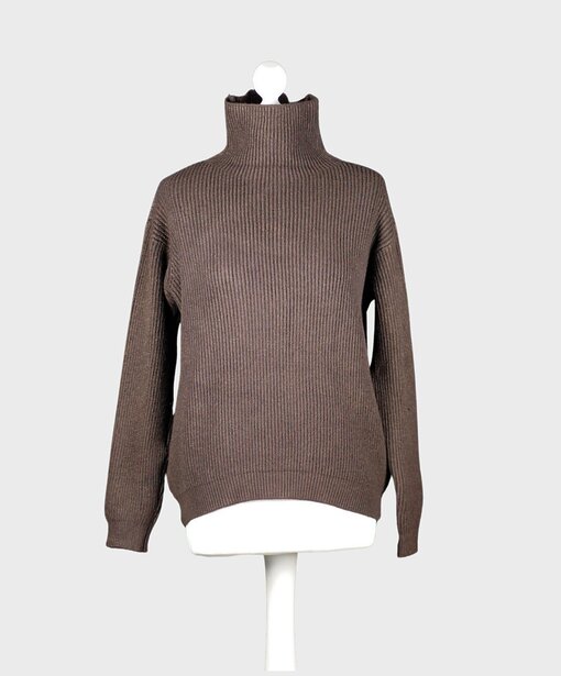 Klassischer Strickpullover “ROBERTA” schokobraun (GW202)