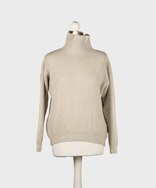 Klassischer Strickpullover “ROBERTA” sand (GW202)