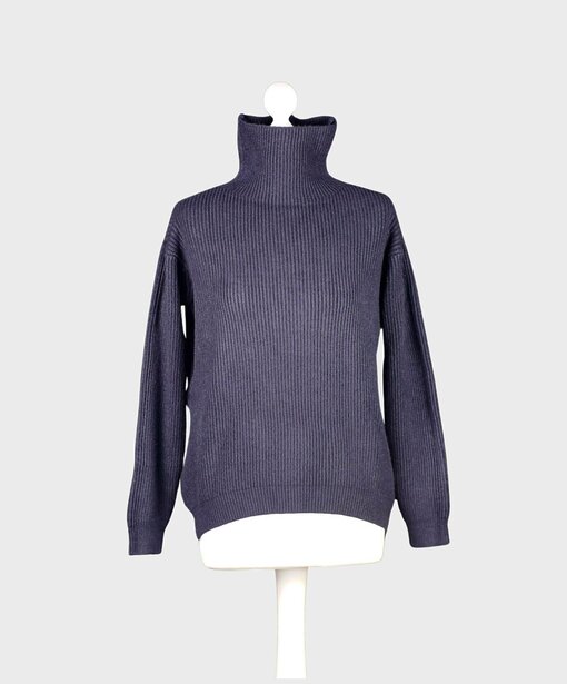 Klassischer Strickpullover “ROBERTA” dunkelblau (GW202)