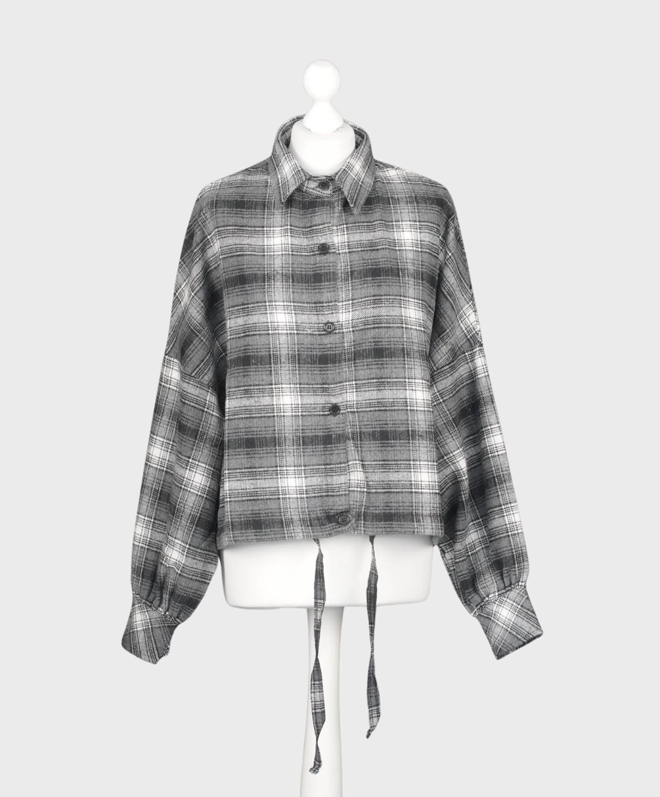 Cropped Oversized Karo Hemd “MILA” (CC11)