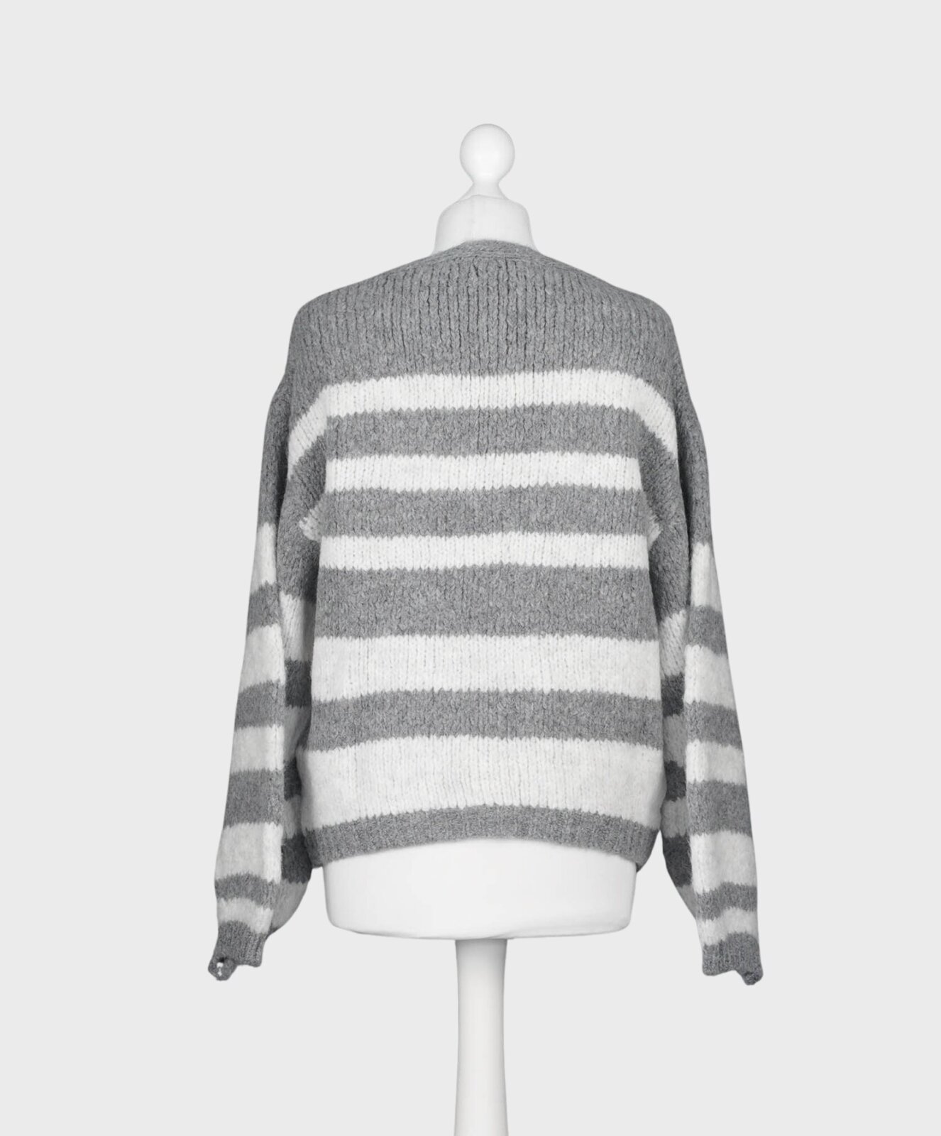 Grobstrick Pullover “IMANIA” grey melange (HL30)