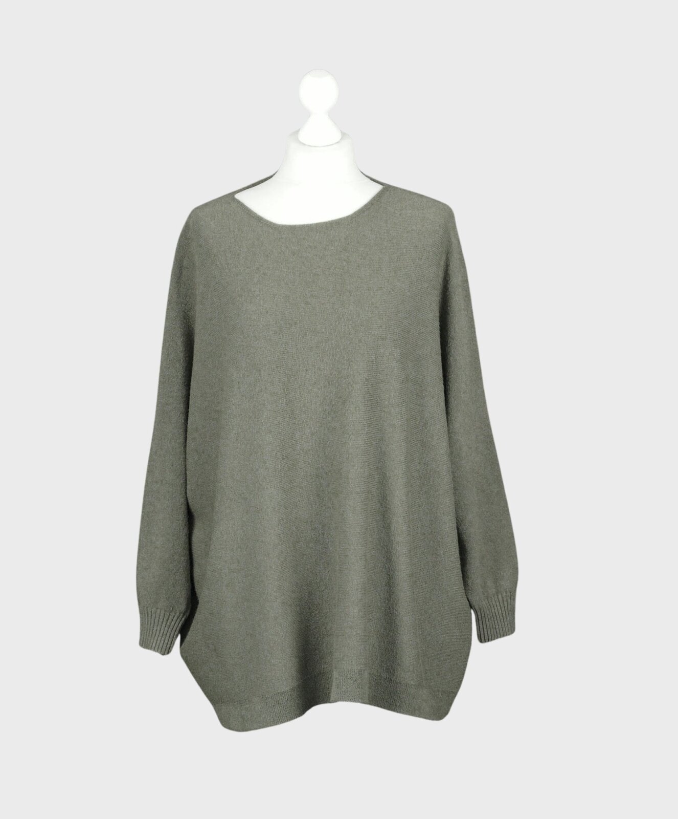 Feinstrick Pullover “ABBY” khaki (GW82)