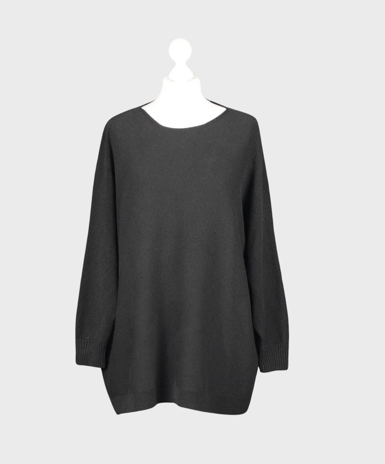 Feinstrick Pullover “ABBY” schwarz (GW82)