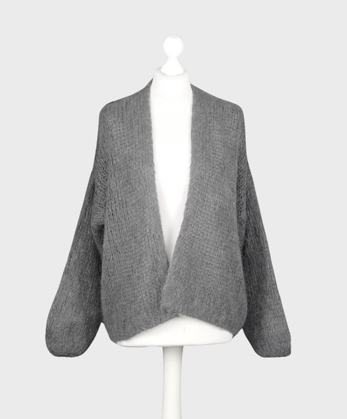 Grobstrick Cardigan “ALLISTON” ash (HL31)