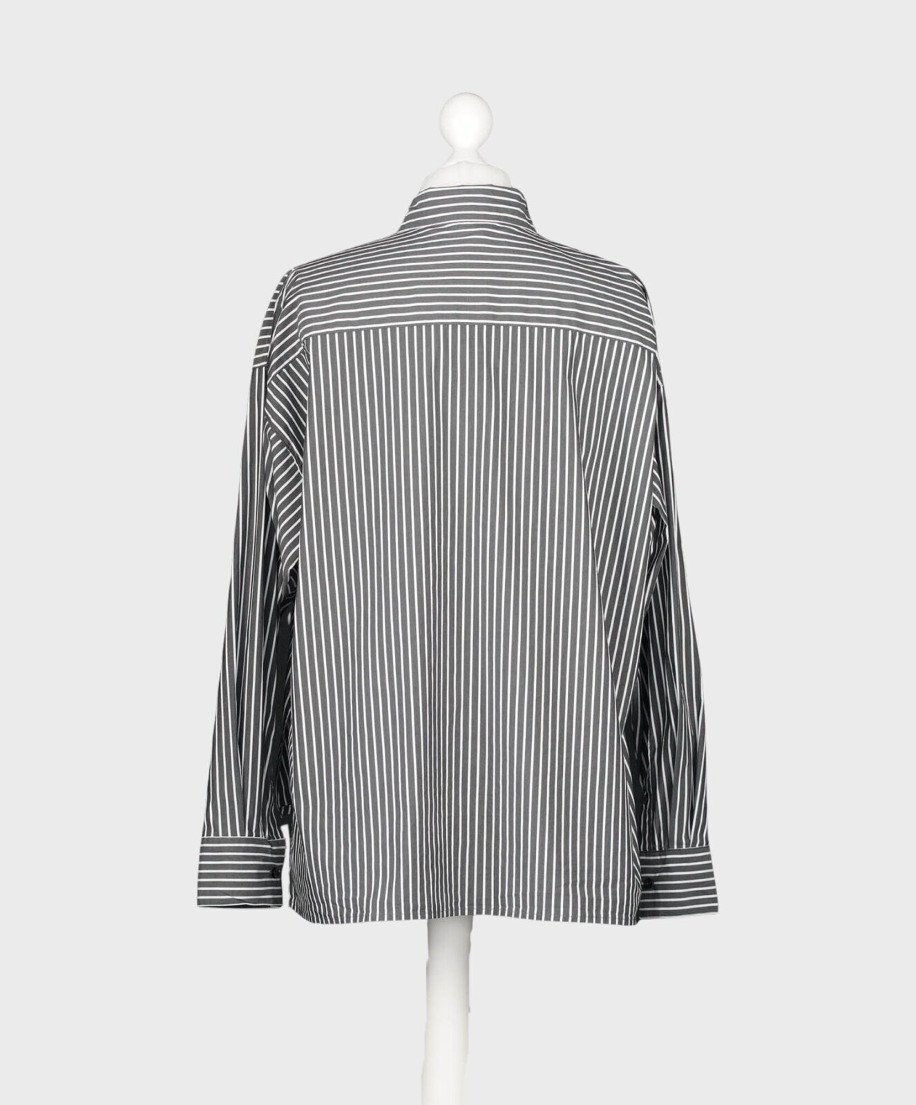 Gestreifte Hemdbluse “MIRENA” black (HL28)