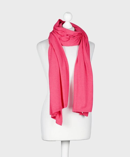 Feinstrickschal “MONA” himbeer (AS02)