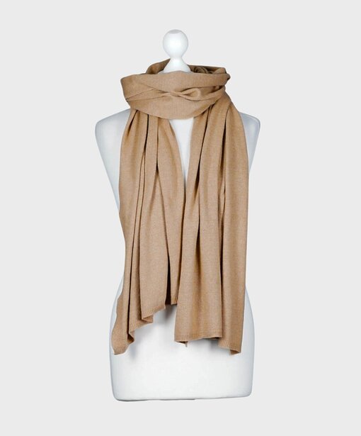 Feinstrickschal “MONA” caramel (AS02)