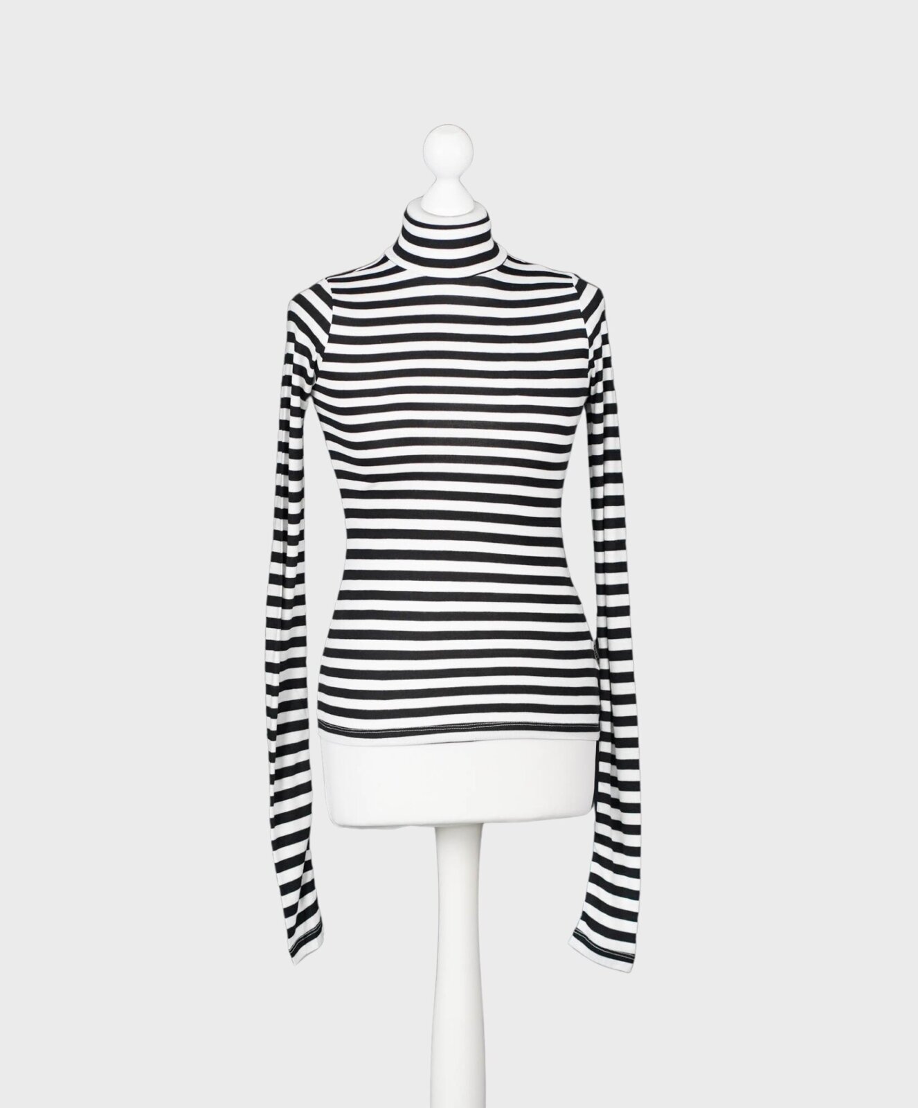 Longsleeve mit Streifen Design “DORA” black/ivory (SE56)