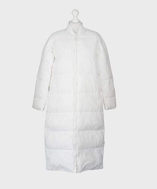 Langer Puffer Mantel “ABBIE” ivory (SE55)