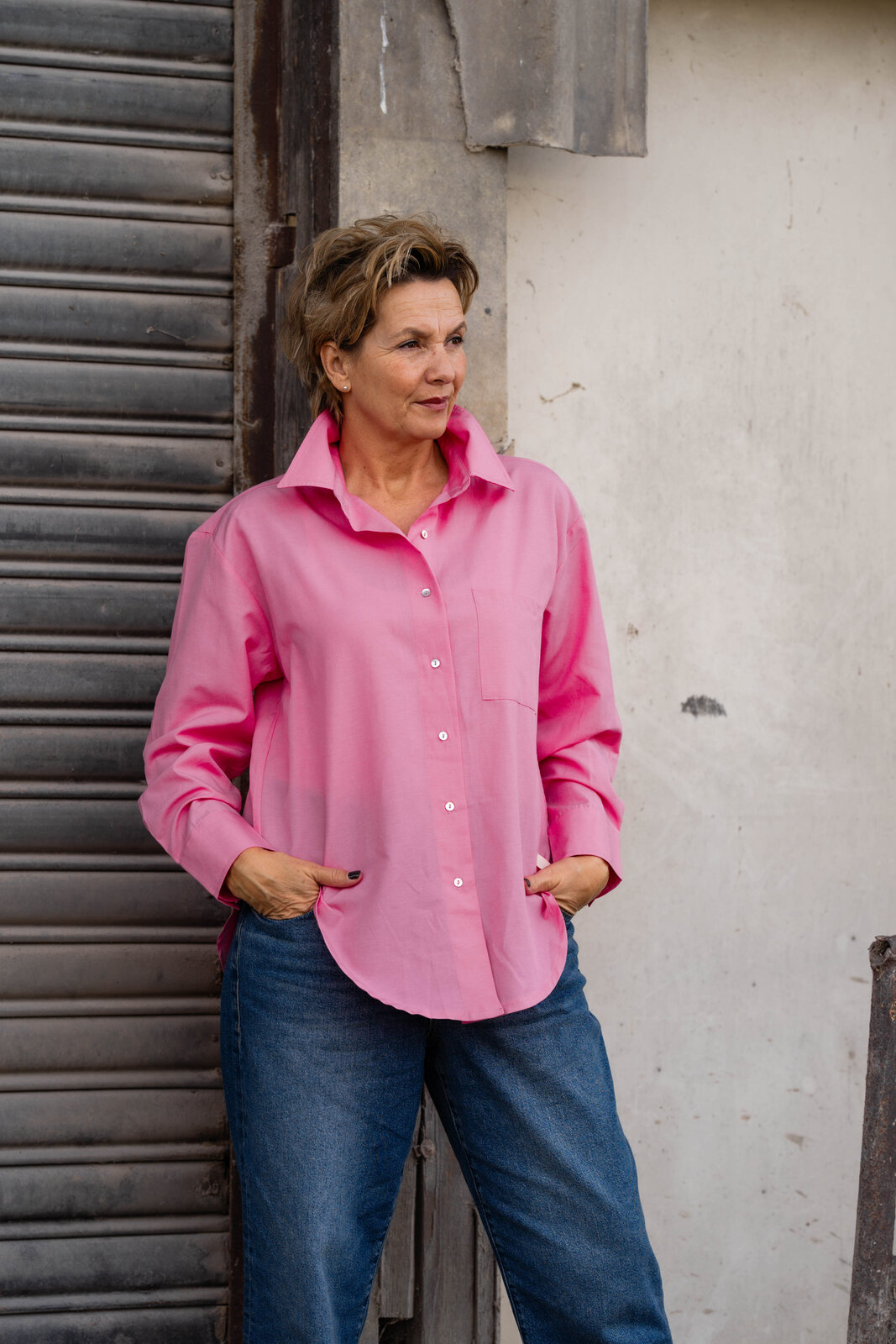 Hemdbluse “OLIVIA” pink (CC03)