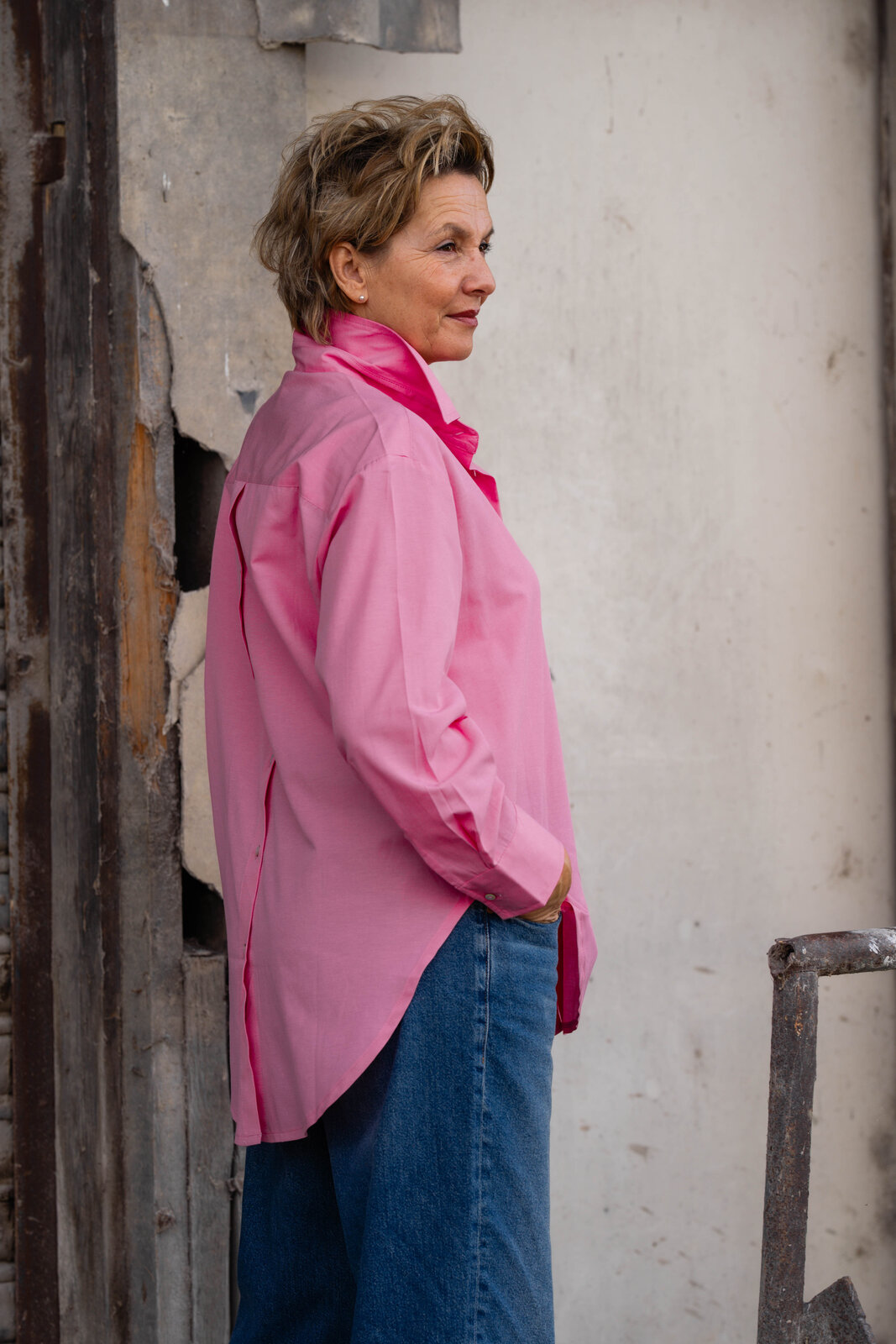 Hemdbluse “OLIVIA” pink (CC03)