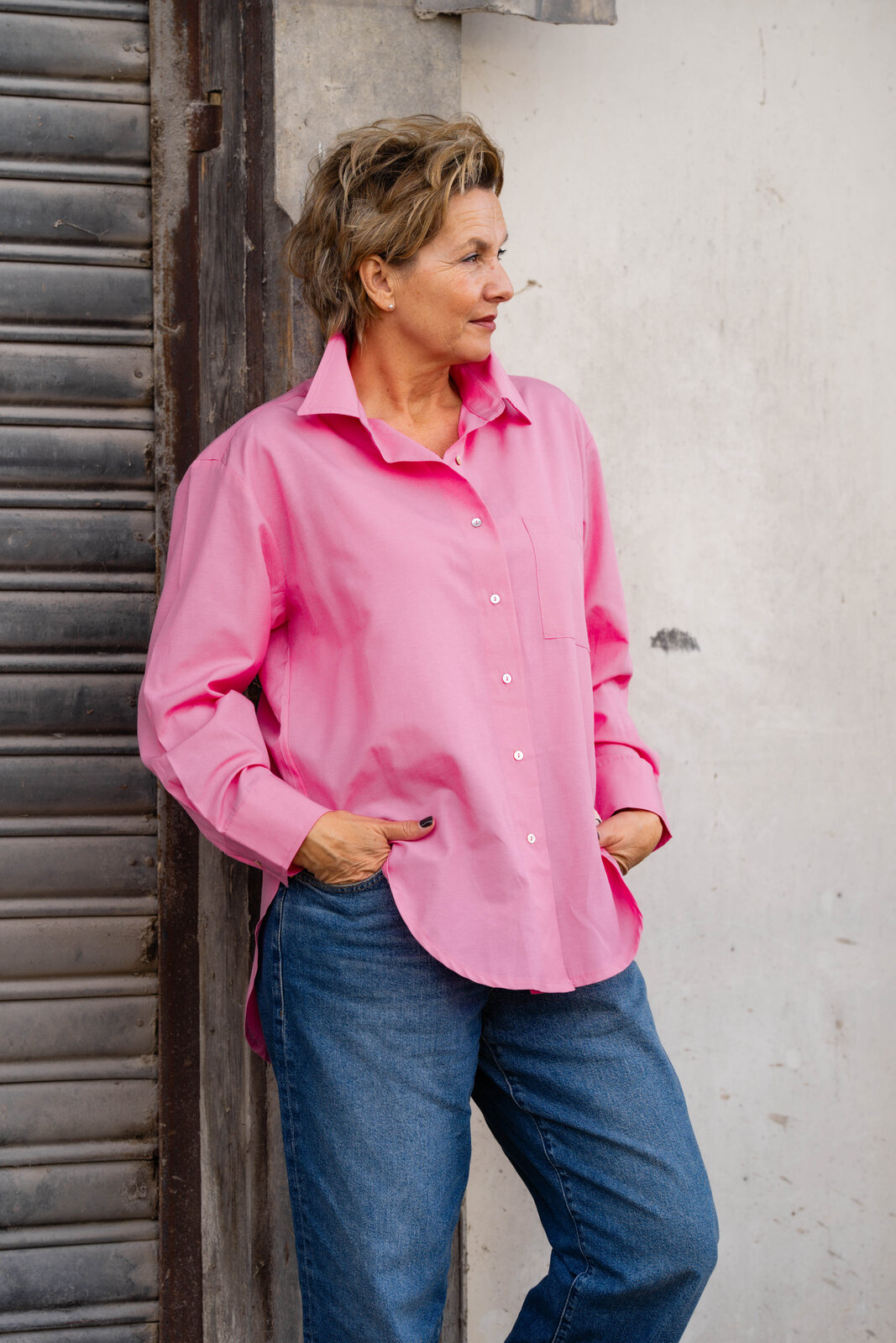 Hemdbluse “OLIVIA” pink (CC03)